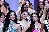 عاصفة النظرات.. ملكتا جمال فلسطين وإسرائيل في مواجهة صامتة ( فيديو)