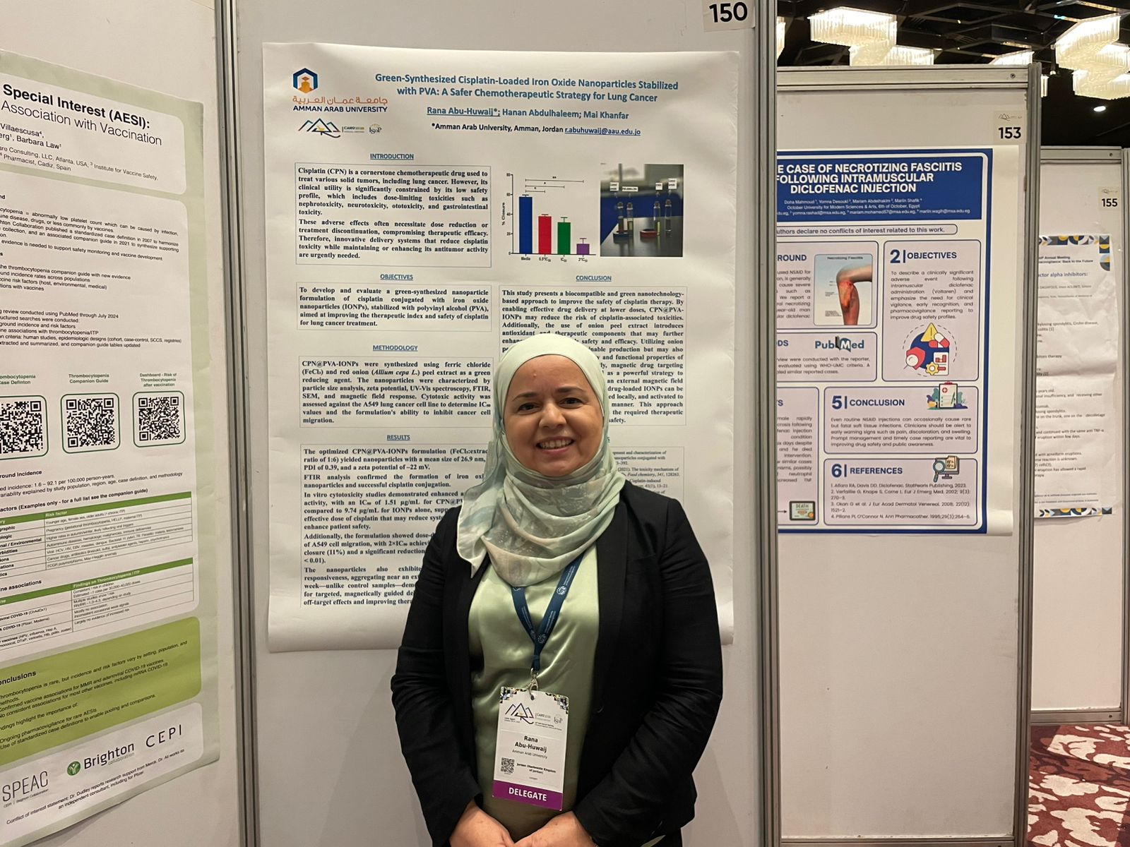 صيدلة عمان العربية تشارك في المؤتمر الدولي النوعي الرابع والعشرين لليقظة الدوائية (ISoP 2025) في القاهرة