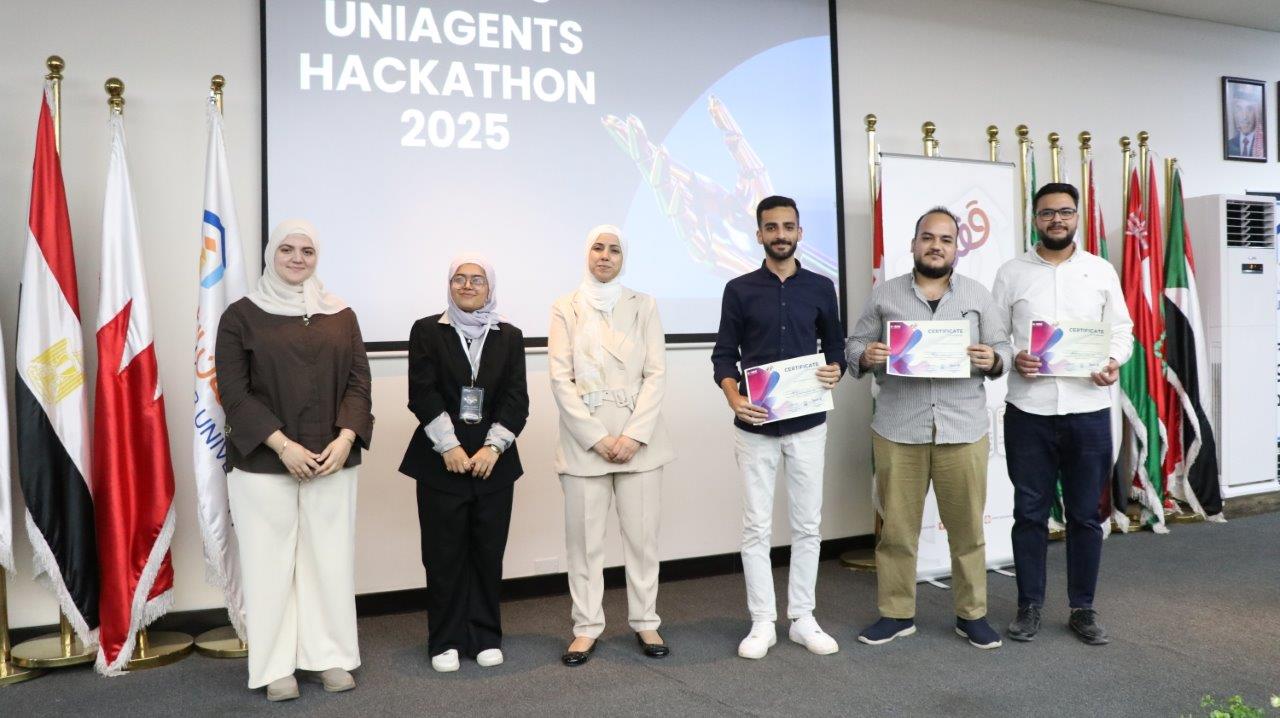 عمان العربية تستضيف الحفل الختامي لهاكاثون UNI Agents بمشاركة IEEE AAU ووفود من (24) دولة عربية