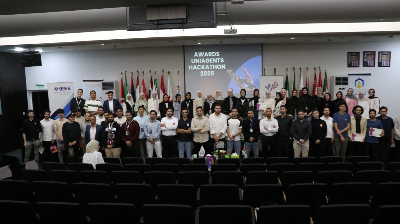 عمان العربية تستضيف الحفل الختامي لهاكاثون UNI Agents بمشاركة IEEE AAU ووفود من (24) دولة عربية