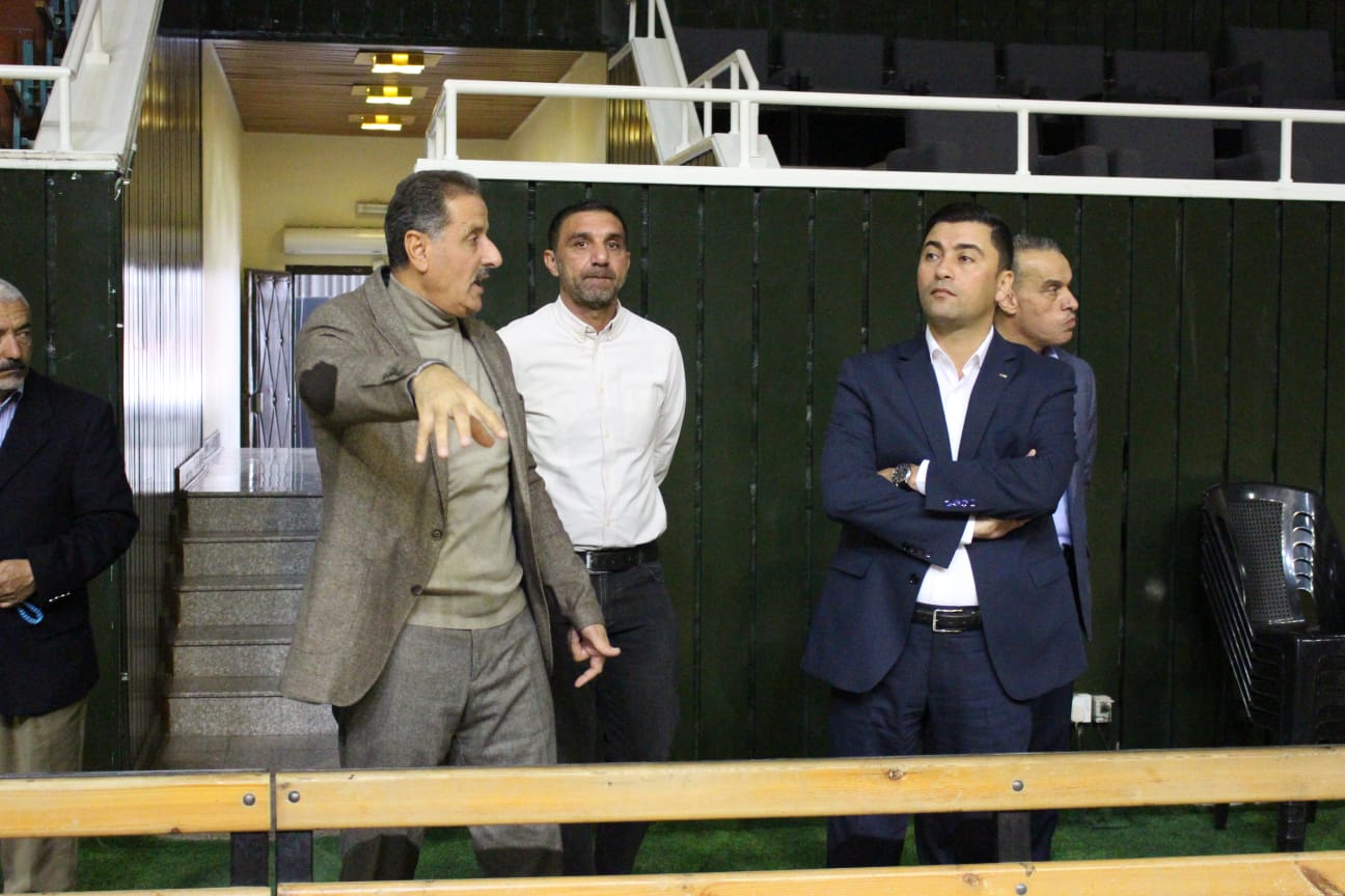 أمين عام وزارة الشباب يطلع على الصيانة الجارية في مدينة الحسن للشباب - صور