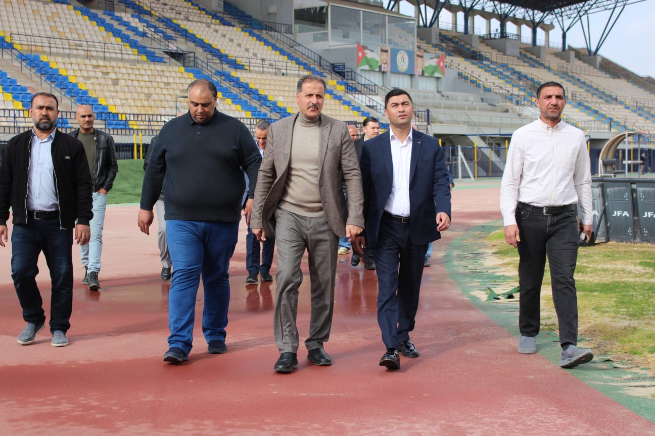 أمين عام وزارة الشباب يطلع على الصيانة الجارية في مدينة الحسن للشباب - صور