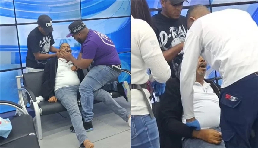 فيديو.. لحظة وفاة ضيف تلفزيوني على الهواء مباشرة