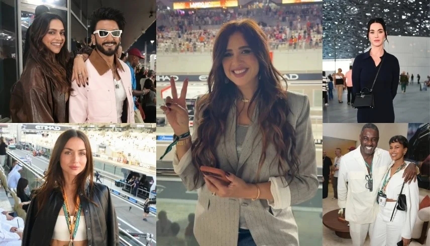 شاهد.. نجوم ومشاهير العالم يخطفون الأضواء في سباق فورمولا 1 أبوظبي