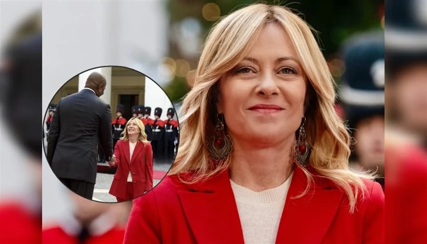 ترند عالمي.. ردة فعل جورجيا ميلوني على فرق الطول مع رئيس موزمبيق يثير تفاعلاً