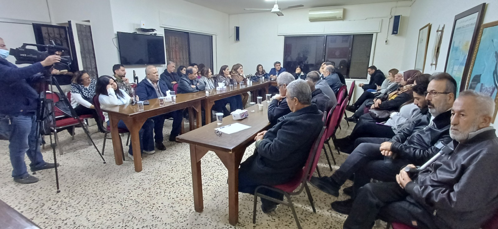 ندوة تضامنية مع المعلم رائد العزام في حزب حشد