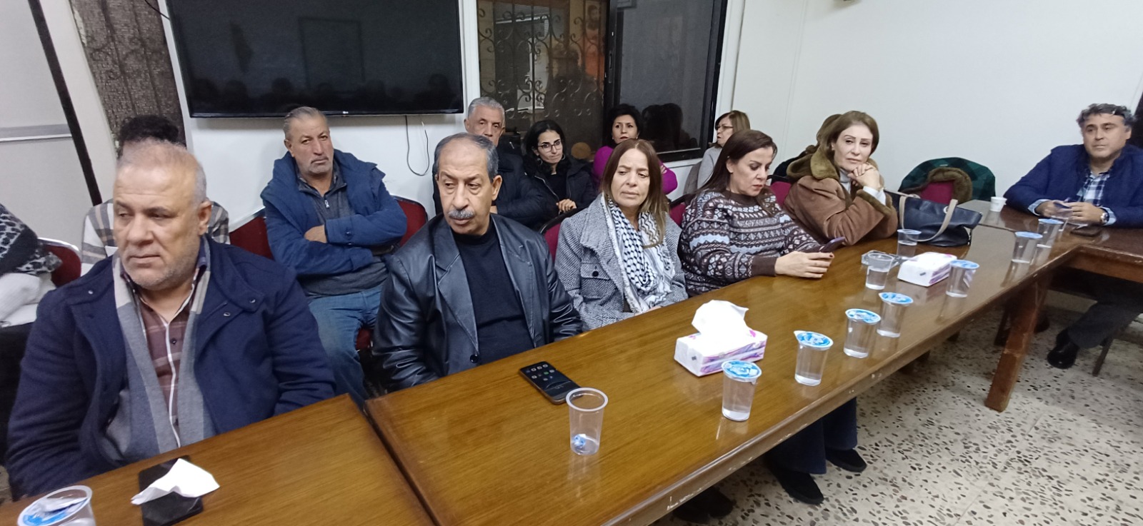  ندوة تضامنية مع المعلم رائد العزام في حزب حشد