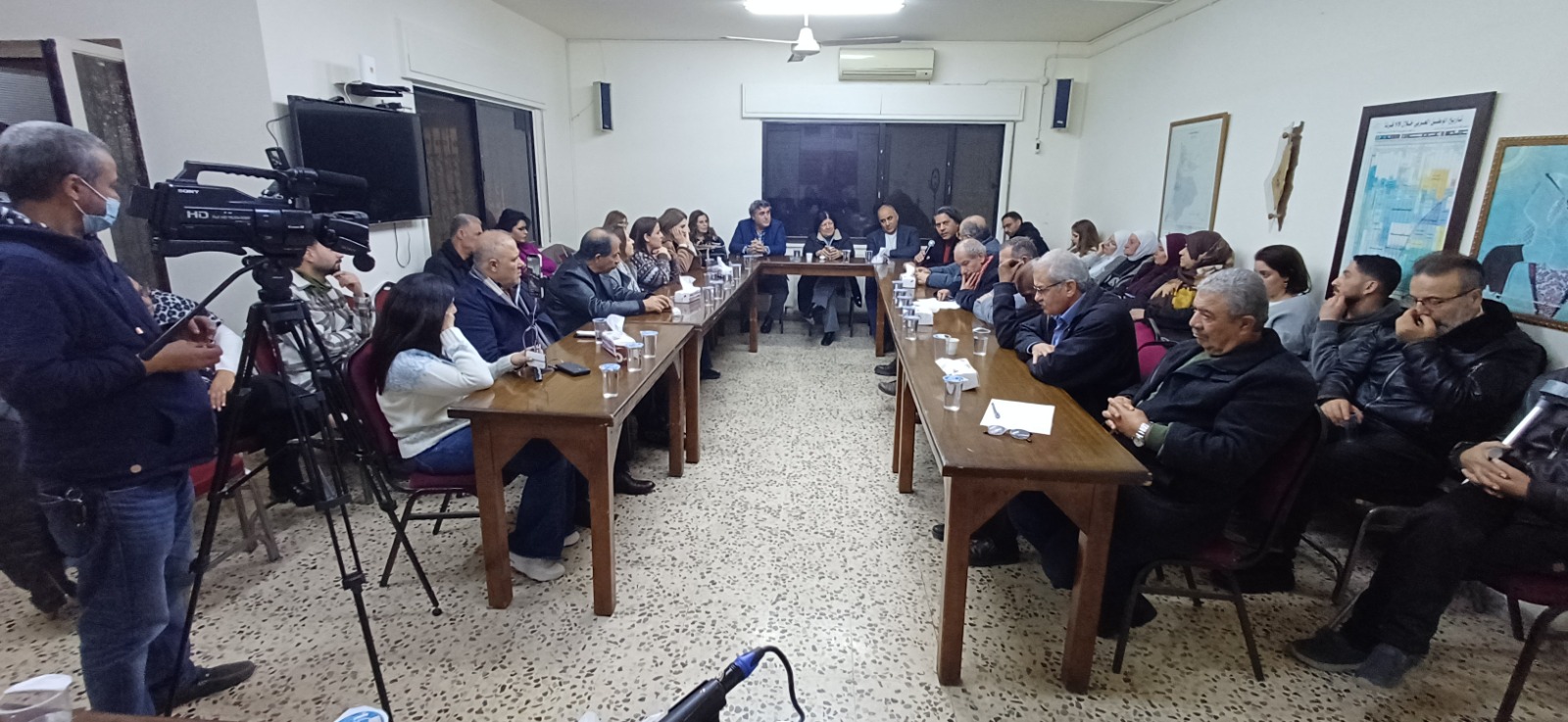  ندوة تضامنية مع المعلم رائد العزام في حزب حشد