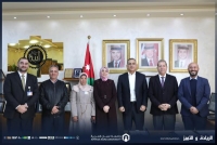 رئيس جامعة عمان العربية يستقبل وفداً من جمعية لجنة اليتيم العربي