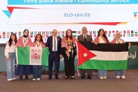 جامعة البترا تحصد المركز الثالث وجائزة أفضل فكرة في خدمة المجتمع بأولمبياد اللغة الإنجليزية العالمي للجامعات 2025