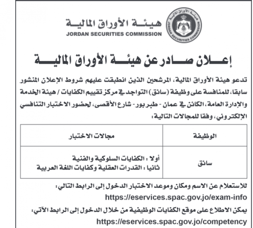 وظائف شاغرة ومدعوون للتعيين في القطاع العام (أسماء)