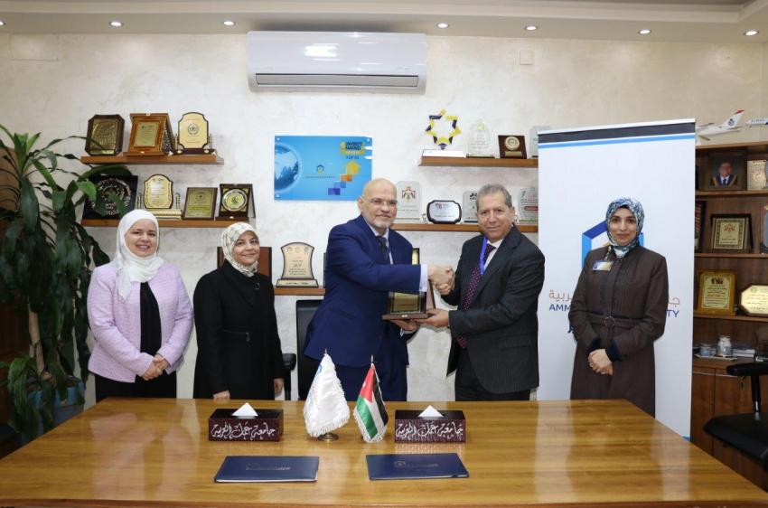  جامعة عمان العربية توقّع اتفاقية تعاون مع الأكاديمية العالمية للصحة الرقمية في المملكة المتحدة