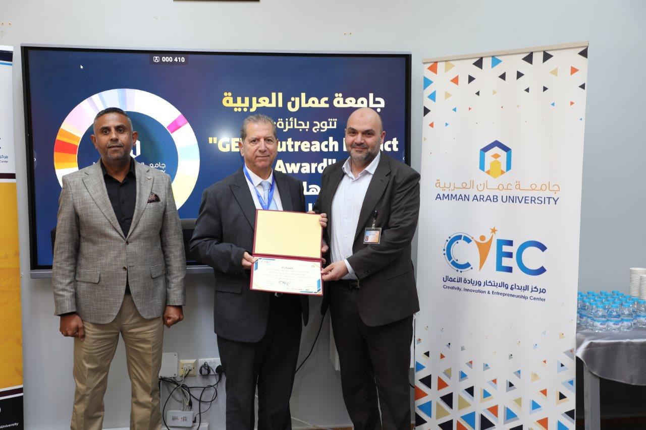 جامعة عمان العربية تكرم المشاركين في فعاليات اسبوع الريادة العالمي 2025