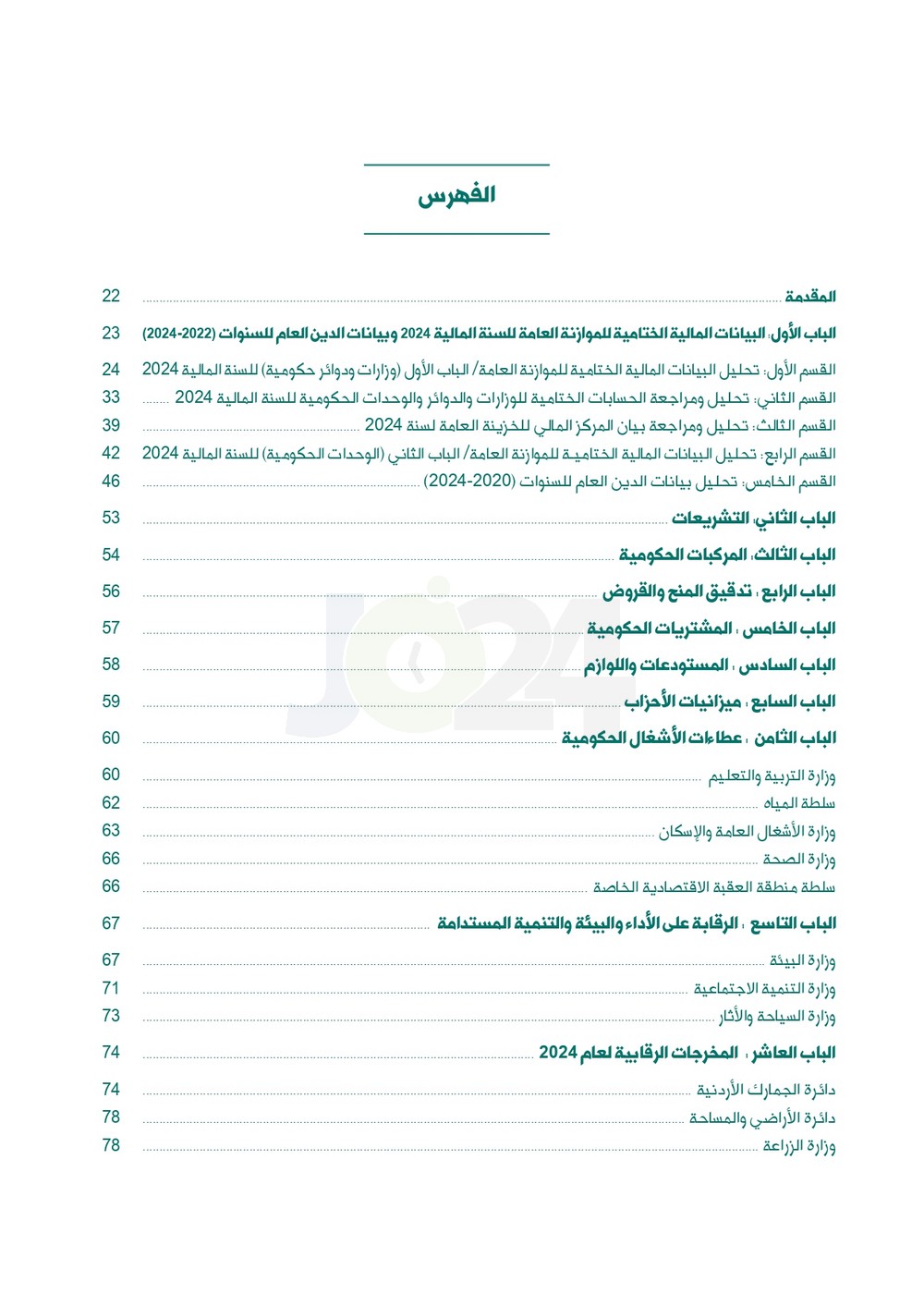 الاردن24 تنشر تقرير ديوان المحاسبة لسنة 2024: مخالفات الى القضاء وأخرى الى مكافحة الفساد