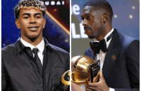 غلوب سوكر 2025.. ديمبيلي الأفضل في العالم ولامين جمال ينال 3 جوائز