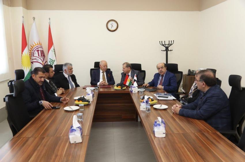 بدعوة من جامعة تيشك : رئيس عمان العربية يزورإقليم كردستان العراق ويوقع اتفاقيات تعاون