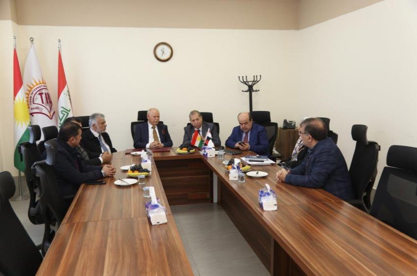 بدعوة من جامعة تيشك : رئيس عمان العربية يزورإقليم كردستان العراق ويوقع اتفاقيات تعاون