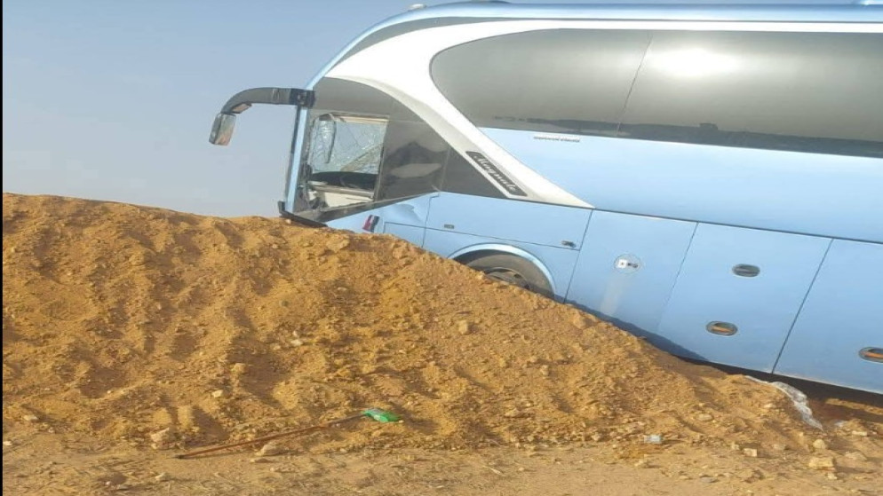 حادث سير لحافلة تقل معتمرين أردنيين في السعودية وإصابة 11 شخصا