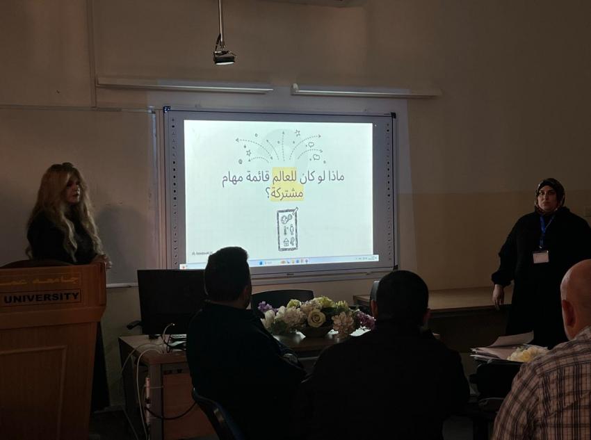 جامعة عمان العربية تنظم ورشة تدريبية علمية بعنوان: التنمية المستدامة - صور