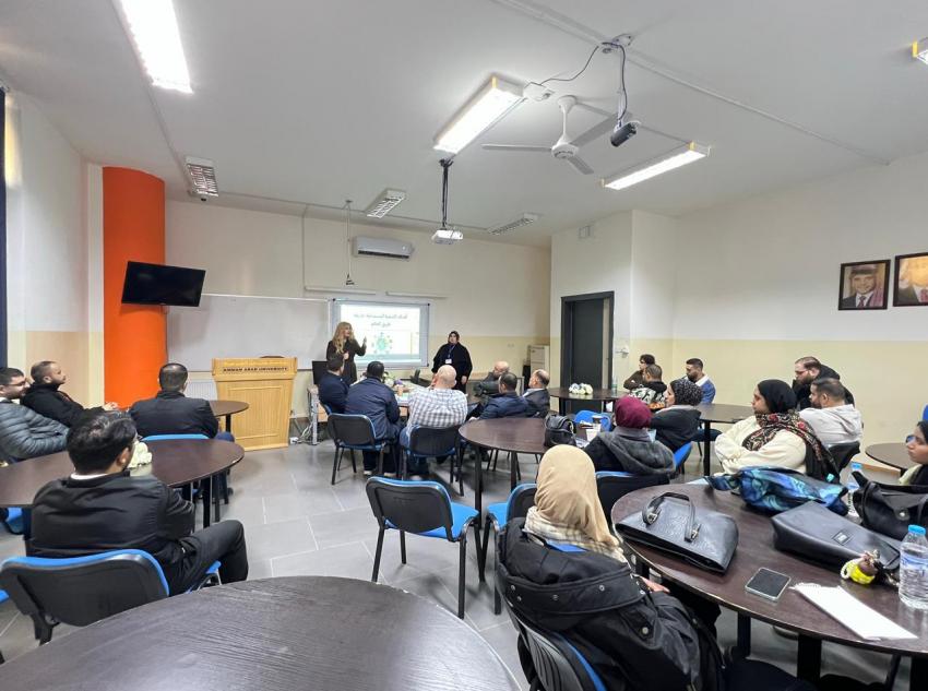 جامعة عمان العربية تنظم ورشة تدريبية علمية بعنوان: التنمية المستدامة - صور