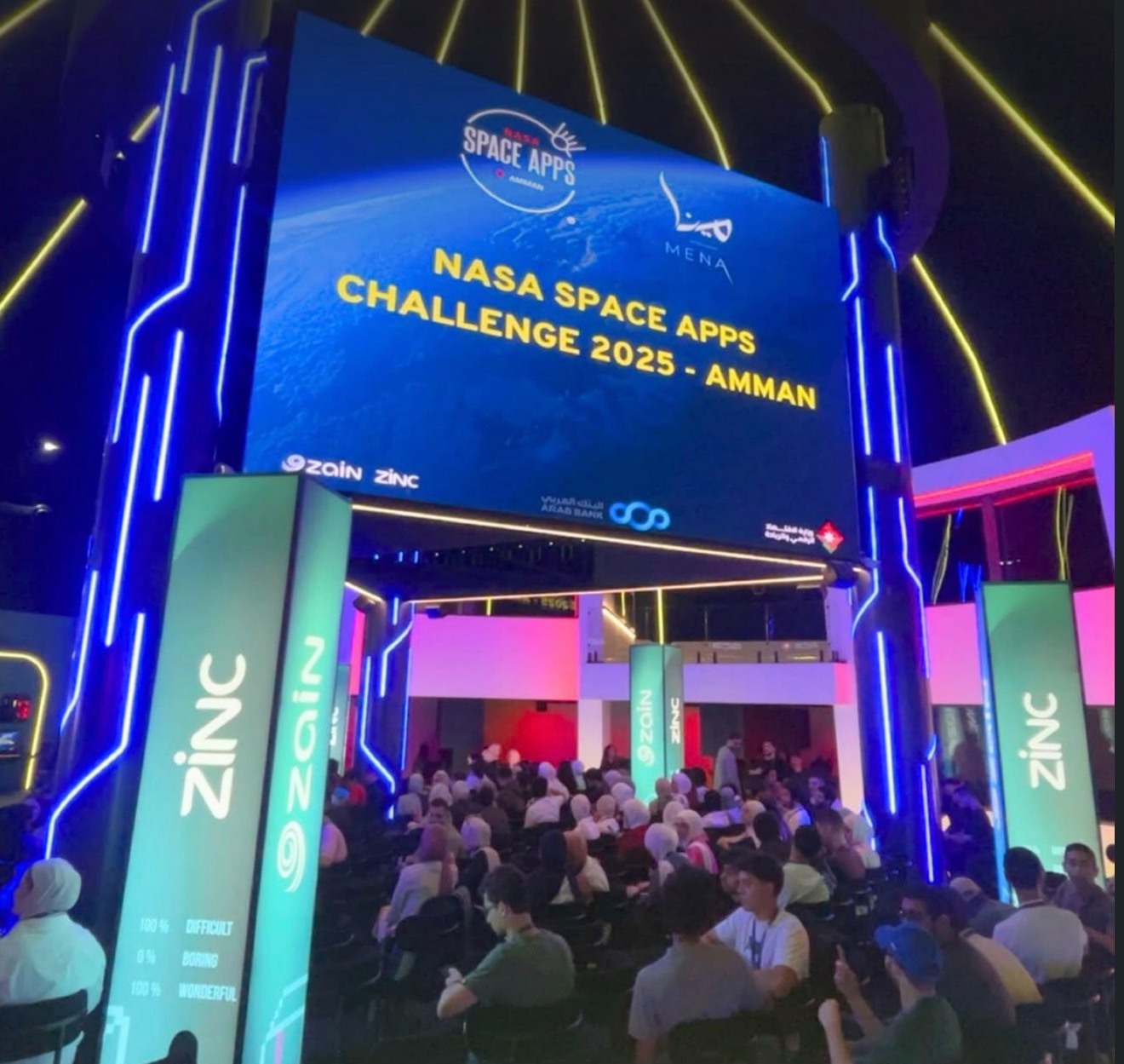 طلبة جامعة عمان العربية ينافسون عالميًا: فريق Turbines يحصد المركز العاشر في هكاثون ناسا العالمي لتطبيقات الفضاء 2025 - صور