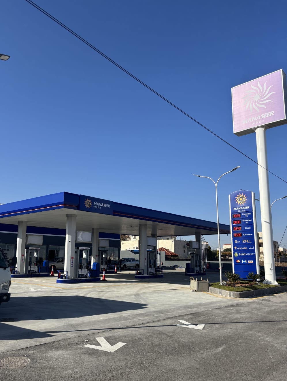 افتتاح محطة وقود جديدة تابعة لشركة المناصير للزيوت والمحروقات باسم محطة ناطفة 