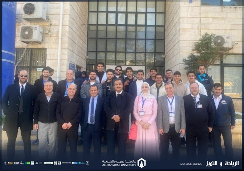 طلبة كلية علوم الطيران في عمان العربية يزورون أكاديمية الشرق الأوسط للطيران