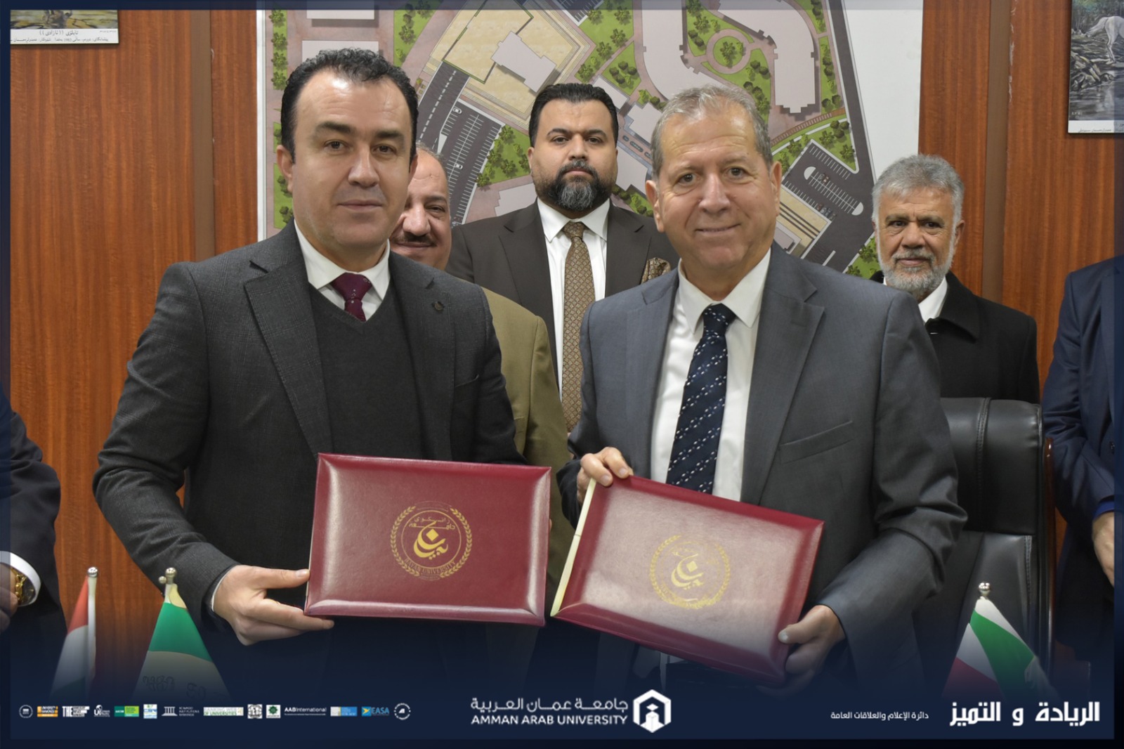 جامعة عمان العربية توقّع اتفاقية تعاون مع جامعة بيان في العراق