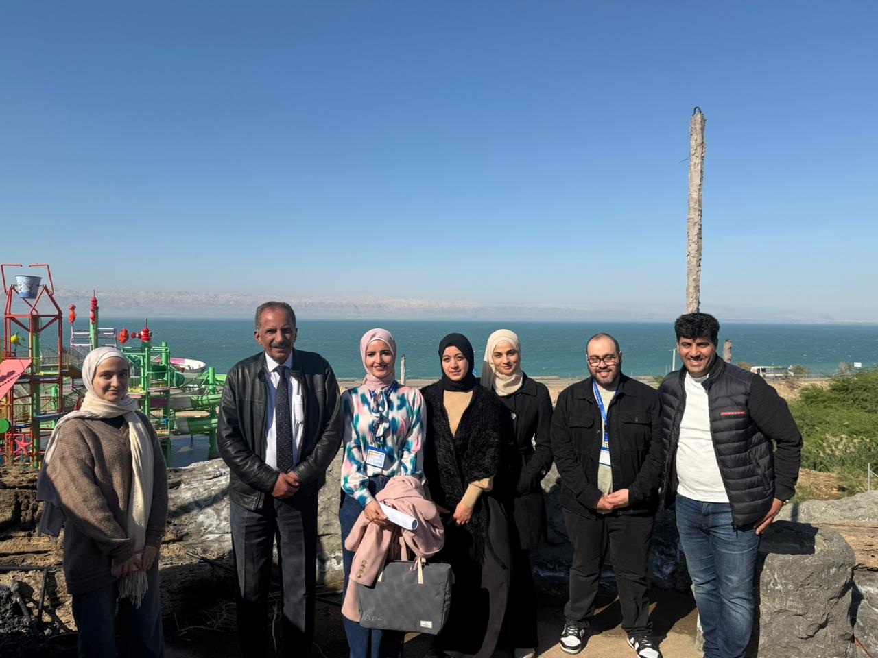 قسم هندسة العمارة في عمان العربية ينفّذ زيارة ميدانية لموقع مشروع المنتجع السياحي في البحر الميت