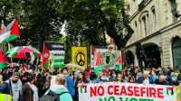 مسيرة حاشدة في لندن دعماً لفلسطين وتنديداً بالانتهاكات الإسرائيلية