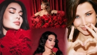 نجمات العرب يتألقن بالأحمر والأسود في عيد الحب